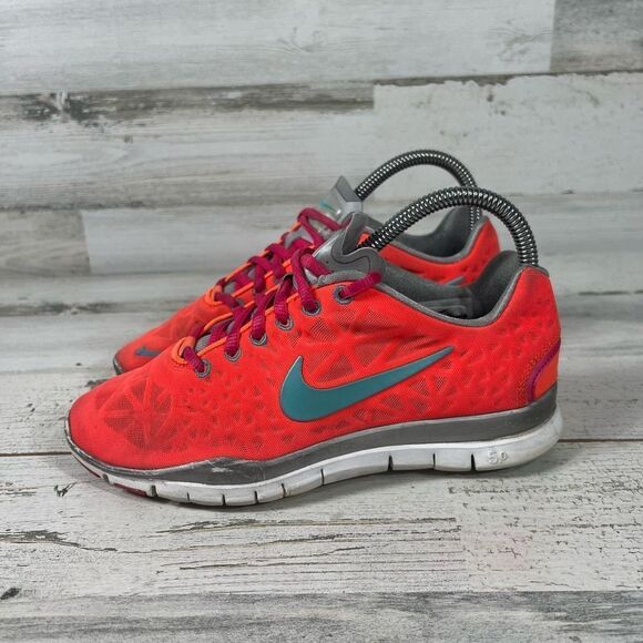 Nike Free 5.0 Womens Road Running Athletic Sneaker Shoes Orange Size 5 - Picture 2 of 8